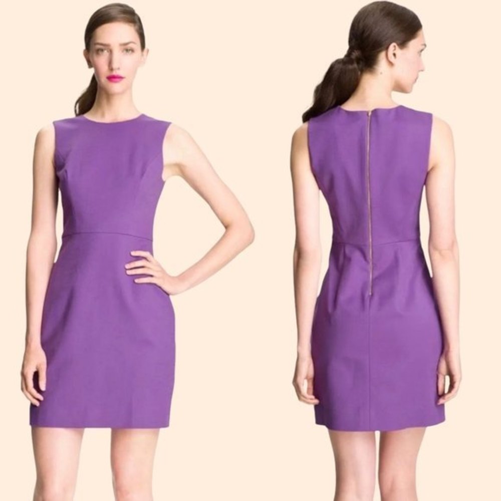 Kate Spade Mariam Purple Sleeveless Mini Pencil Dress Size 0